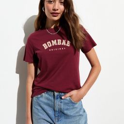 BOMBAE TEES Women Typography Polo Collar Bio Finish T-shirt-image-99