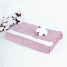 Thirsty Towel Pink & White Printed Pure Cotton 225 GSM Cambric Bath Towel-13
