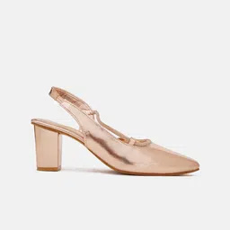 JM Looks Party Block Pointed Toe Sandals image 3