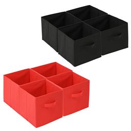 Kuber Industries Red & Black 8 Pieces Drawer Organisers image 1