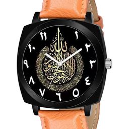 CSAMON Men Dial & Leather Bracelet Style Straps Analogue Watch Curren8 Islamic NUM08 CD_SH-75