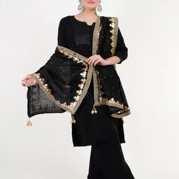 Karthav Fashion Floral Embroidered Thread Work Art Silk Dupatta-picture-24