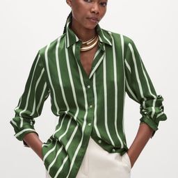 Marks & Spencer Women Spread Collar Striped Casual Shirt-image-38