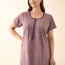 Maybell Printed Maxi Nightdress-image-90