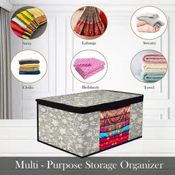 Kuber Industries Black Set of 3 Regular Multi-Utility Organisers image 4