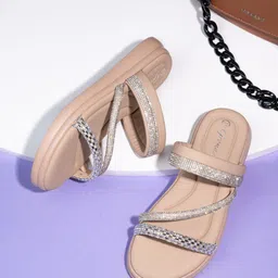BRISKERS Gromad Ocean Breeze Embellished Open Toe Flats-image-99