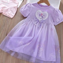 YK Girls Fit & Flare Dress-image-38
