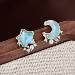 Krelin Star Shaped Studs Earrings-image-23