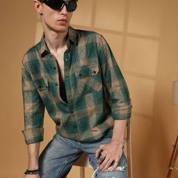 Campus Sutra Men Comfort Checked Casual Shirt-picture-41