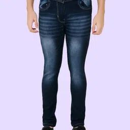 COMFITS Men Classic Skinny Fit Heavy Fade Stretchable Jeans-picture-20