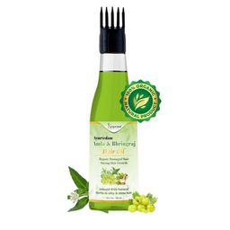 KEYOZA Ayurvedam Amla & Bhingraj Hair Oil For Silky And Shiny Hair - 100 ml-image-88