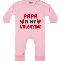 Arvesa Papa Is My Valentine Printed Bodysuit-image-15