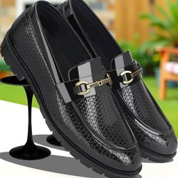 Blue Horse Men Oxford Slip On Formal Shoes-image-41