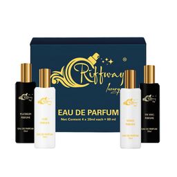 riffway Set Of 4 Long Lasting Eau De Parfum- 20 ml Each-24