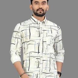 Metronaut Men Classic Opaque Printed Casual Shirt-picture-20