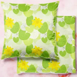 ArtzFolio Multicoloured Set of 2 Velvet Square Cushion Covers-47