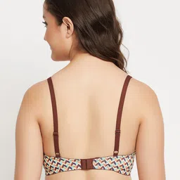 Clovia Geometric Printed Full Coverage Lightly Padded Bra image 4
