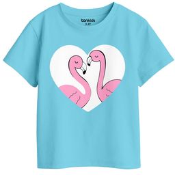BonOrganik Girls Graphic Printed Round Neck Cotton T-shirt-image-84