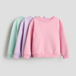 H&M 3-Pack Brushed-Inside Sweatshirts-image-33
