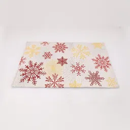 Sparrow world White & Red Printed Anti-Fatigue Doormat-82