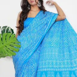 Anouk Rustic Leheriya Leheriya Saree image 5