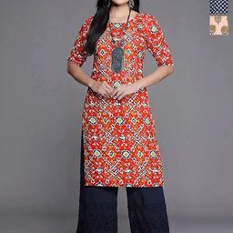 Anouk Rustic Women Pack of 3 Ethnic Motifs Printed Crepe Kurta-82