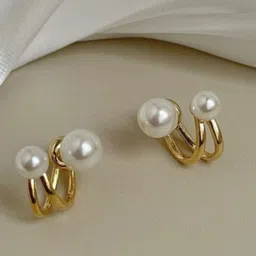 Alonzo Pearls Beaded Contemporary Korean Studs-image-30
