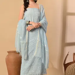 THE WEAVERS SHOP BY RAAVI Embroidered Pure Cotton Unstitched Dress Material-image-41