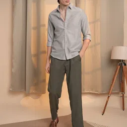 Campus Sutra Men Comfort Textured Opaque Casual Shirt-image-28
