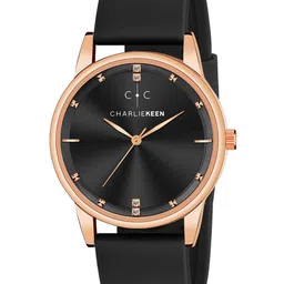 CHARLIEKEEN Men Brass Embellished Dial & Straps Analogue Watch CC-GR0001-BLK-BLK-image-28