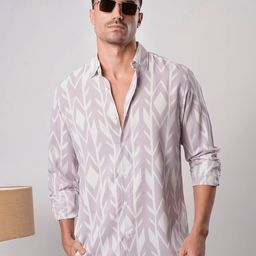 IVOC Men Geometric Printed Regular Fit Casual Shirt-picture-9