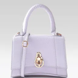 Allen Solly Croc Textured Structured Satchel Bag-51