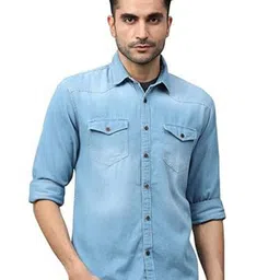18 Plus Men Opaque Casual Shirt-image-93