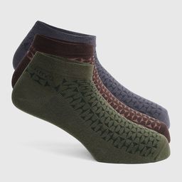 Blackberrys Men Pack Of 3 Patterned Ankle Length Socks-37