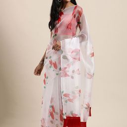 KIMISHA Floral Organza Saree-image-96
