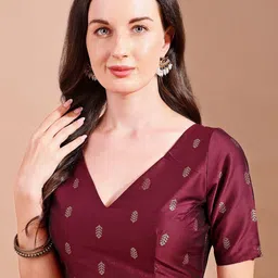 Tikhi Imli Woven Design Saree Blouse-57