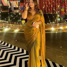NKV Beads and Stones Art Silk Banarasi Saree-image-49