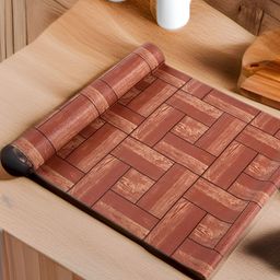 Aura Brown Set of 1 Water Resistant Shelf Liner Organisers-19
