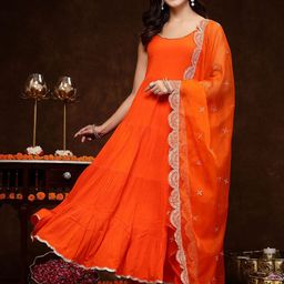 Stylum Women Tiered Kurta with Trousers & With Dupatta-picture-39