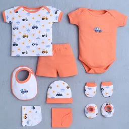 BUMZEE Infants 9-Pcs Pure Cotton Baby Apparel Gift Set-39