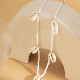 AQUASTREET Boho Style White Cowrie Shell Beaded Waist Chain-image-23