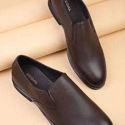 Regal Men Leather Formal Slip Ons-picture-8