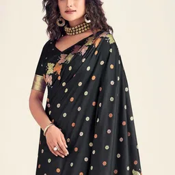 all about you Woven Design Zari Silk Cotton Banarasi Saree-picture-29