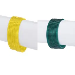 1ST TIME Set Of 24 Yellow Alloy Bangles-picture-6