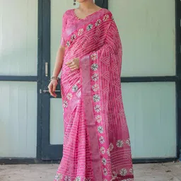 SGF11 Bandhani Printed Saree-19