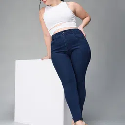 Miss Chase A+ Women Skinny Fit High-Rise Stretchable Jeans-image-36