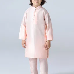 TAHVO Boys Solid Mandarin Collar Regular Kurta Sets-20