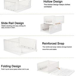 RUBOXA White Set of 6 Regular Multi-Utility Organisers image 5