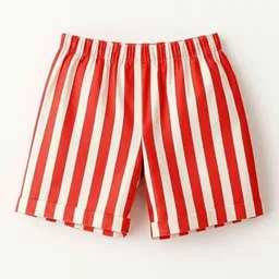 BAESD Girls Mid-Rise Striped Shorts-image-40