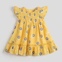 Somersault Polka Dot Print Flutter Sleeve A-Line Dress-image-45